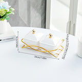 Maxbell Compartment Appetizer Food Display Dish Platter with Lid for Party Nuts Home White