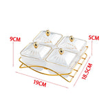 Maxbell Nordic Serving Platter with Lid and Handle for Party Appetizer Sweet Cookies Clear