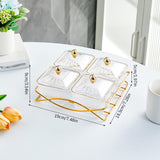 Maxbell Nordic Serving Platter with Lid and Handle for Party Appetizer Sweet Cookies Clear