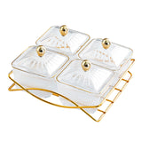 Maxbell Nordic Serving Platter with Lid and Handle for Party Appetizer Sweet Cookies Clear