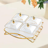 Maxbell Nordic Serving Platter with Lid and Handle for Party Appetizer Sweet Cookies Clear