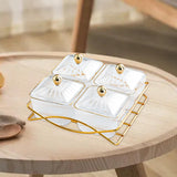 Maxbell Nordic Serving Platter with Lid and Handle for Party Appetizer Sweet Cookies Clear