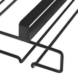 Maxbell Wine Glass Rack under Cabinet Metal Bar Hanger Shelf Kitchen Stemware Holder Black