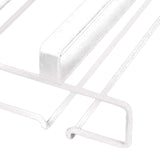 Maxbell Wine Glass Rack under Cabinet Metal Bar Hanger Shelf Kitchen Stemware Holder White