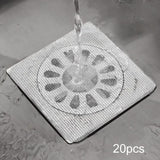 Maxbell 20 Pieces Disposable Shower Drain Catcher Floor Sink Strainer Filter Sticker