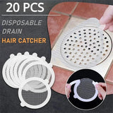 Maxbell 20 Pieces Disposable Shower Drain Catcher Floor Sink Strainer Filter Sticker