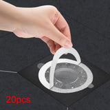 Maxbell 20 Pieces Disposable Shower Drain Catcher Floor Sink Strainer Filter Sticker