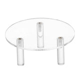 Maxbell 3 Pieces Acrylic Display Riser Organizer Pedestal Stand Clear Product Stand