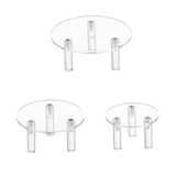 Maxbell 3 Pieces Acrylic Display Riser Organizer Pedestal Stand Clear Product Stand