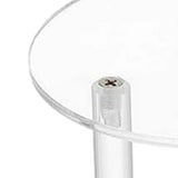 Maxbell 3 Pieces Acrylic Display Riser Organizer Pedestal Stand Clear Product Stand