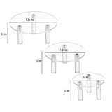 Maxbell 3 Pieces Acrylic Display Riser Organizer Pedestal Stand Clear Product Stand
