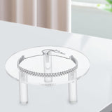 Maxbell 3 Pieces Acrylic Display Riser Organizer Pedestal Stand Clear Product Stand