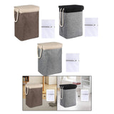 Maxbell Dirty Laundry Basket with Handle Washing Basket for Closets Travel Organizer Coffee