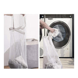 Maxbell Dirty Laundry Basket with Handle Washing Basket for Closets Travel Organizer Coffee