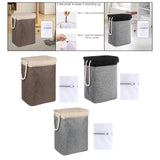 Maxbell Dirty Laundry Basket with Handle Washing Basket for Closets Travel Organizer Coffee