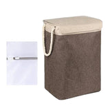 Maxbell Dirty Laundry Basket with Handle Washing Basket for Closets Travel Organizer Coffee