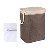 Maxbell Dirty Laundry Basket with Handle Washing Basket for Closets Travel Organizer Coffee