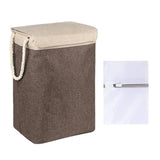 Maxbell Dirty Laundry Basket with Handle Washing Basket for Closets Travel Organizer Coffee