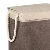 Maxbell Dirty Laundry Basket with Handle Washing Basket for Closets Travel Organizer Coffee