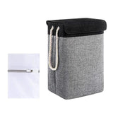 Maxbell Dirty Laundry Basket with Handle Washing Basket for Closets Travel Organizer Deep gray