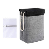 Maxbell Dirty Laundry Basket with Handle Washing Basket for Closets Travel Organizer Deep gray