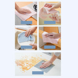 Maxbell Cleaning Cloth Absorbent Wet and Dry Reusable for Kitchen Windows Blue