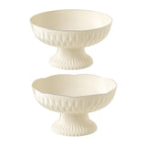 Maxbell Decorative Pedestal Bowl Organization for Table Centerpiece Living Room Home Round