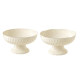 Maxbell Decorative Pedestal Bowl Organization for Table Centerpiece Living Room Home Round
