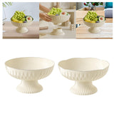 Maxbell Decorative Pedestal Bowl Organization for Table Centerpiece Living Room Home Round