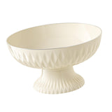 Maxbell Decorative Pedestal Bowl Organization for Table Centerpiece Living Room Home Round