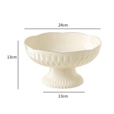 Maxbell Decorative Pedestal Bowl Organization for Table Centerpiece Living Room Home Flower