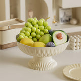 Maxbell Decorative Pedestal Bowl Organization for Table Centerpiece Living Room Home Flower