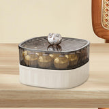 Maxbell Divided Candy Box Nut Holder Dry Fruit Platter Tray for Nut Jewelry Sundries 2 Tier