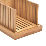 Maxbell Bamboo Bread Slicers Crumb Catcher Compact Folding for Kitchen Baking Slicing style B