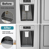 Maxbell Refrigerator Water Drip Tray Silicone for Water Dispenser Fridge Ice Machine black