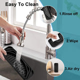 Maxbell Refrigerator Water Drip Tray Silicone for Water Dispenser Fridge Ice Machine black
