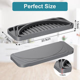 Maxbell Refrigerator Water Drip Tray Silicone for Water Dispenser Fridge Ice Machine gray
