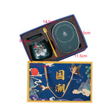 Maxbell Coffee Warmer and Mug Spoon Set New Year Beverage Cup Warmer for Office Home Green