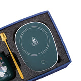 Maxbell Coffee Warmer and Mug Spoon Set New Year Beverage Cup Warmer for Office Home Green