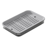 Maxbell Drain Board Serving Tray Large Kitchen Organizer for Countertop Coffee Table Black