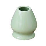 Maxbell 2x Traditional Japanese Matcha Bowl and Whisk Holder for Tea Ceremony Office Light Green