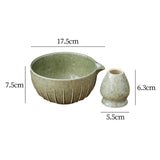 Maxbell Japanese Matcha Bowl and Whisk Holder Gift Tea Accessories for Matcha Powder Green