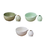 Maxbell Japanese Matcha Bowl and Whisk Holder Gift Tea Accessories for Matcha Powder Green
