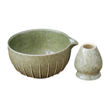 Maxbell Japanese Matcha Bowl and Whisk Holder Gift Tea Accessories for Matcha Powder Green