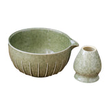 Maxbell Japanese Matcha Bowl and Whisk Holder Gift Tea Accessories for Matcha Powder Green