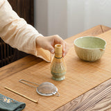 Maxbell Japanese Matcha Bowl and Whisk Holder Gift Tea Accessories for Matcha Powder Green