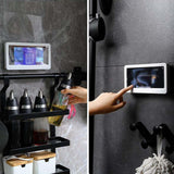 Maxbell Waterproof Shower Phone Box Shower Phone Case for Kitchen Bathroom Mirror