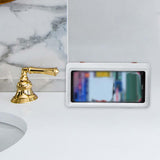 Maxbell Waterproof Shower Phone Box Shower Phone Case for Kitchen Bathroom Mirror