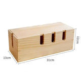 Maxbell Power Strip Box Portable Cable Management Box for Office Protects TV USB Hubs