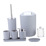 Maxbell Bathroom Accessories Set Elegant Tumbler 8 Piece for Clubs Office Countertop